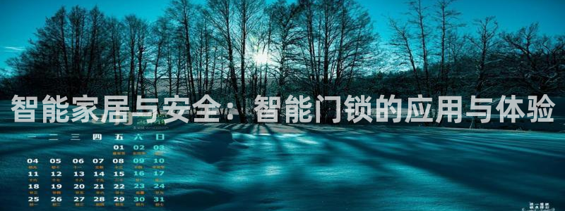 开丰娱乐乙833_43：智能家居与安全：智能门锁的应用与体验