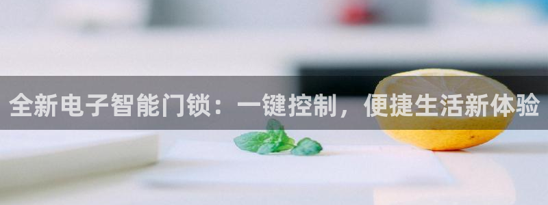 开丰娱乐与六七五一38：全新电子智能门锁：一键控制，便捷生活