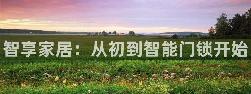 开丰娱乐山67五壹叁八：智享家居：从初到智能门锁开始
