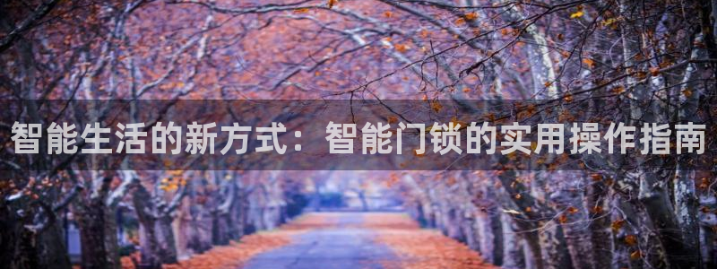 开丰娱乐上7O667：智能生活的新方式：智能门锁的实用操作指