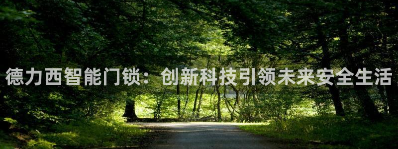 开丰娱乐月7O667：德力西智能门锁：创新科技引领未来安全生