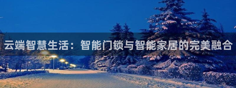开丰娱乐寸67五壹叁八：云端智慧生活：智能门锁与智能家居的完
