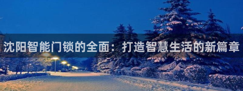 开丰娱乐天富娱乐：沈阳智能门锁的全面：打造智慧生活的新篇章