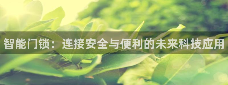 开丰娱乐除7O777：智能门锁：连接安全与便利的未来科技应用