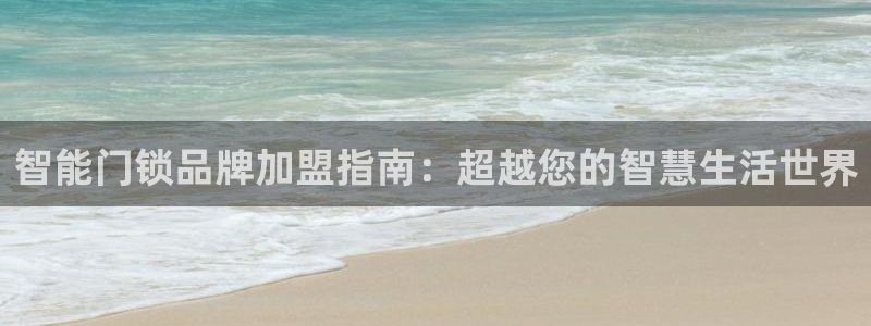 开丰娱乐最新活动：智能门锁品牌加盟指南：超越您的智慧生活世界