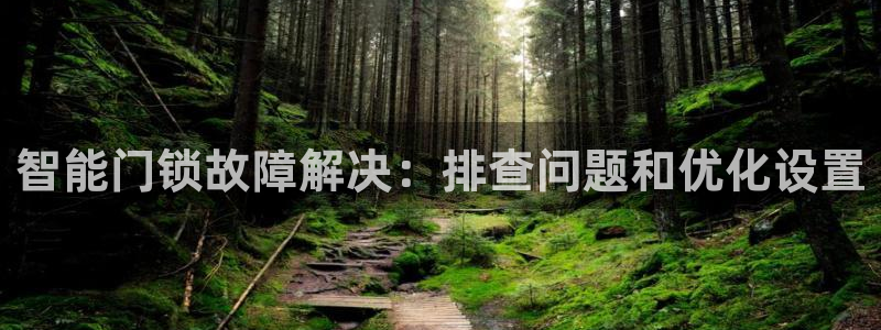 开丰娱乐地址：智能门锁故障解决：排查问题和优化设置