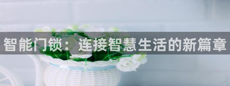 开丰娱乐平台：智能门锁：连接智慧生活的新篇章