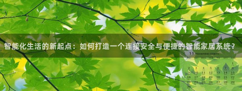 开丰娱乐天富娱乐：智能化生活的新起点：如何打造一个连接安全与