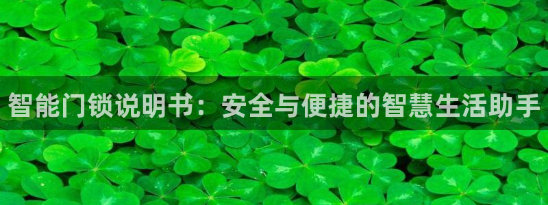 开丰娱乐官网登录网址：智能门锁说明书：安全与便捷的智慧生活助