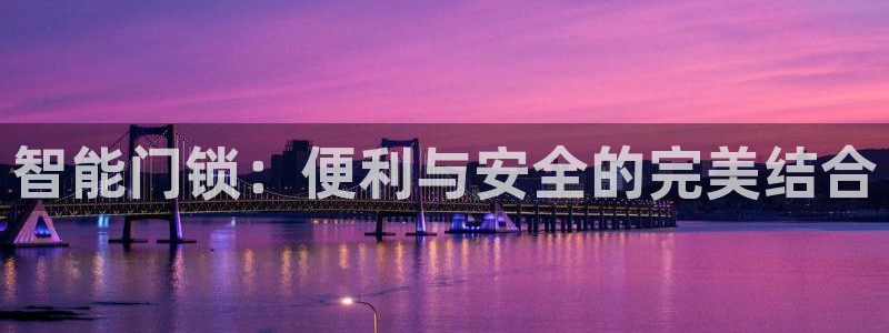 开丰娱乐科技：智能门锁：便利与安全的完美结合